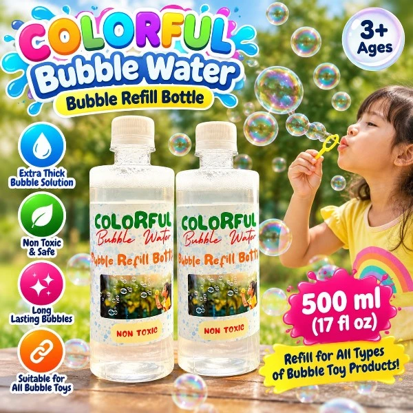 Colorful Bubble Water Adventure Bubble solution (500ml)