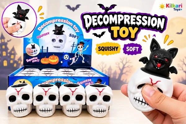 Halloween Skull Squishy Toy Display Halloween Squishy