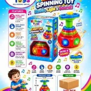Kilkari Light-Up Spinning Toy Poster (1) Light Up Spinning Top